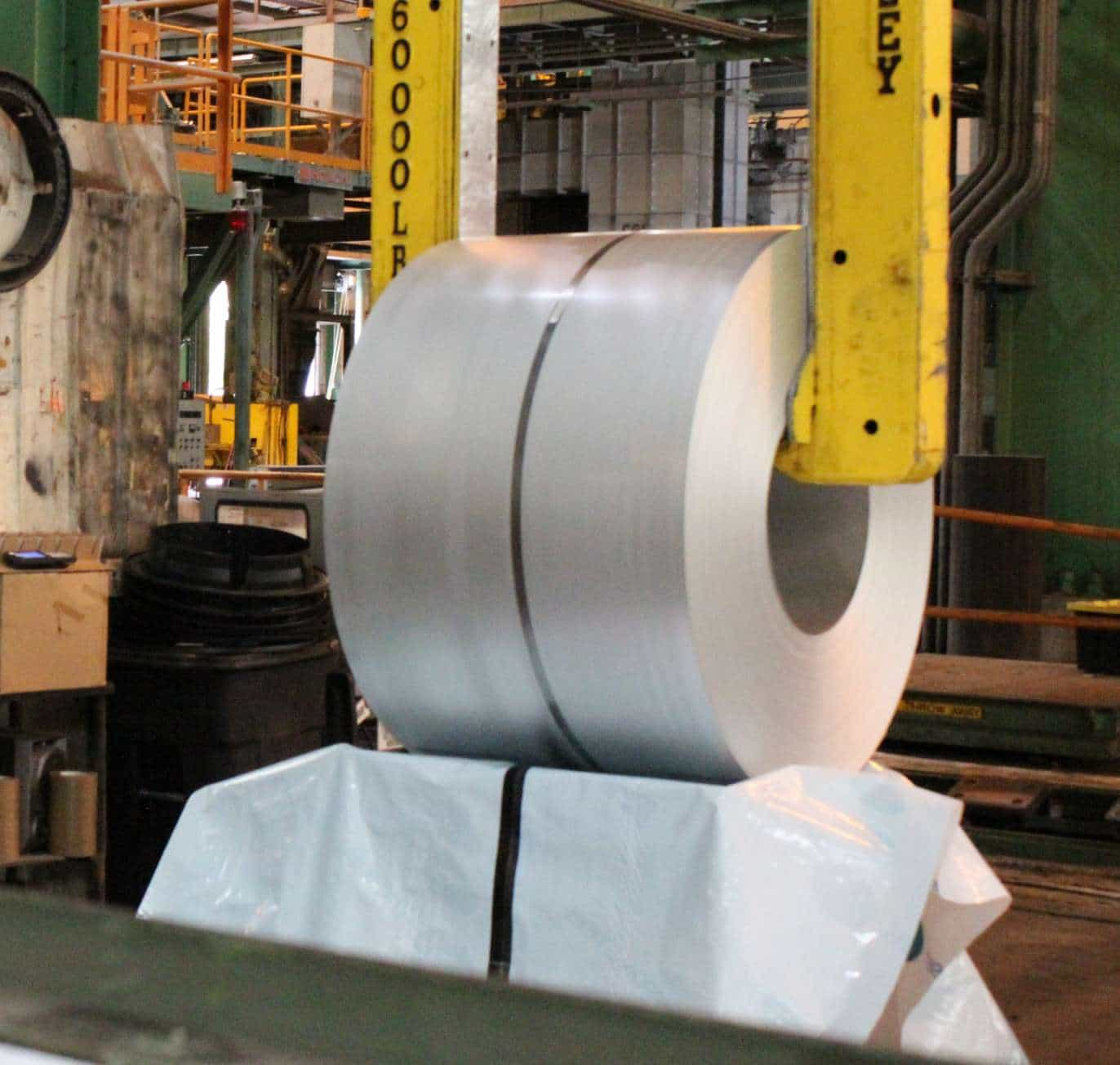 Coated Steel Manufacturer | Corrosion-Resistant Steel Manufacturer | Coil Being Picked Up