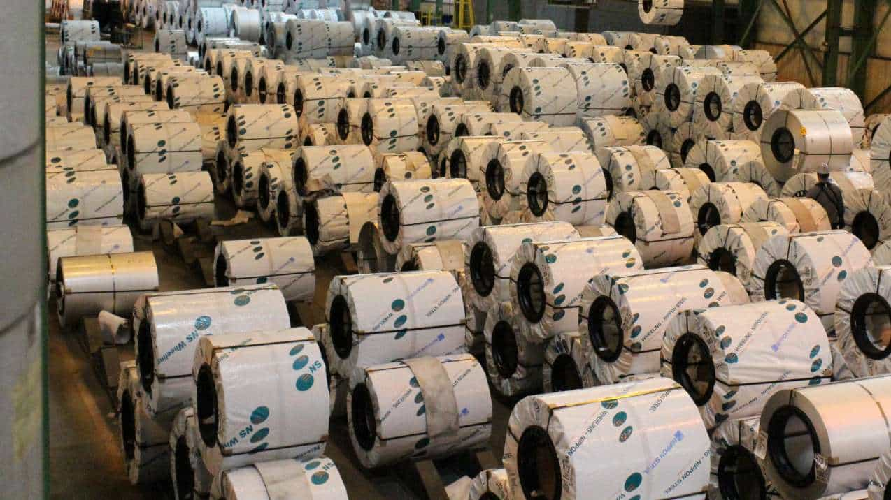 Rolled Steel Products | Hot-Rolled Steel Coil | Packaged Steel Coils for Shipment