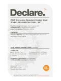 WHEELING-NIPPON STEEL, INC. - ZAM Declare Label